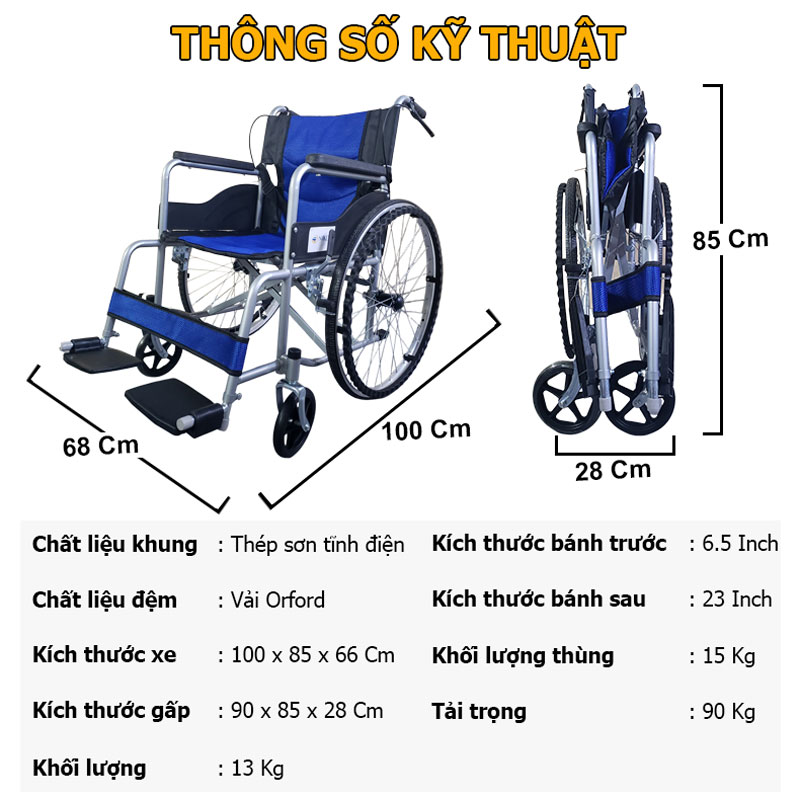 Xe lăn cho người khuyết tật Nikita S213-2