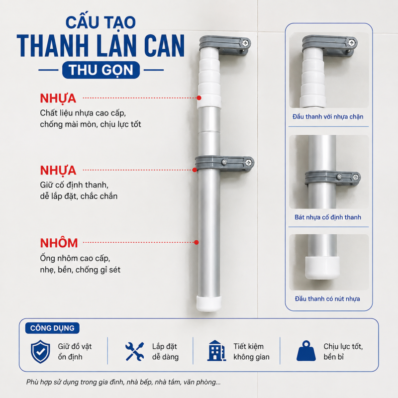 Thang Lan Can Thang Gác Mái Chính Hãng Nikita