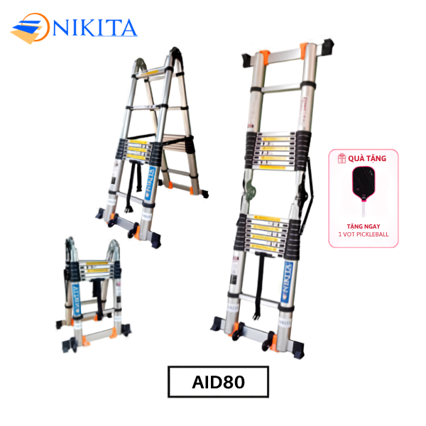 Thang Nhôm Rút Chữ A Nikita NKT - AID80