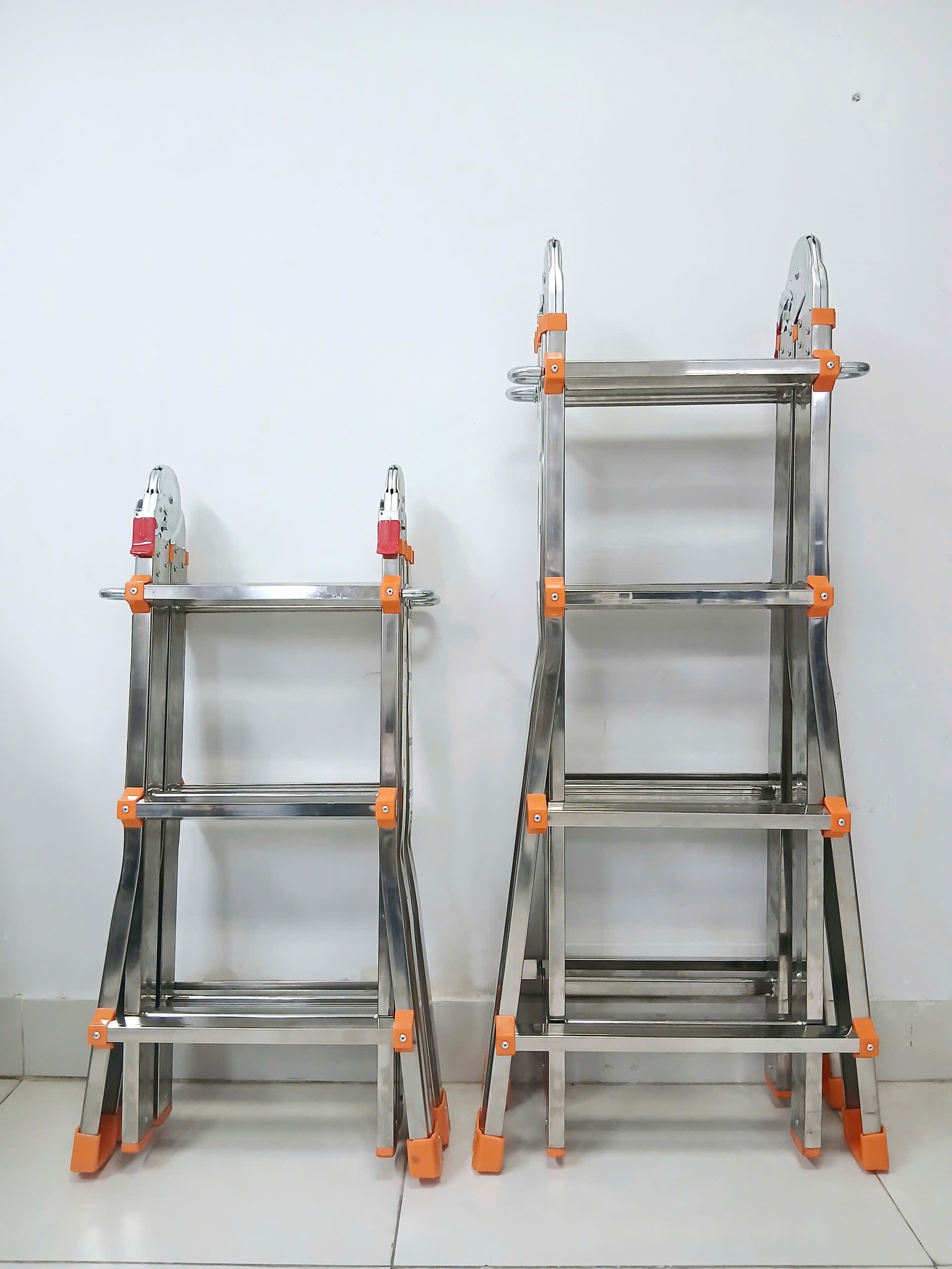 Hình ảnh thực tế Thang Trượt Inox 3 và 4 Bậc