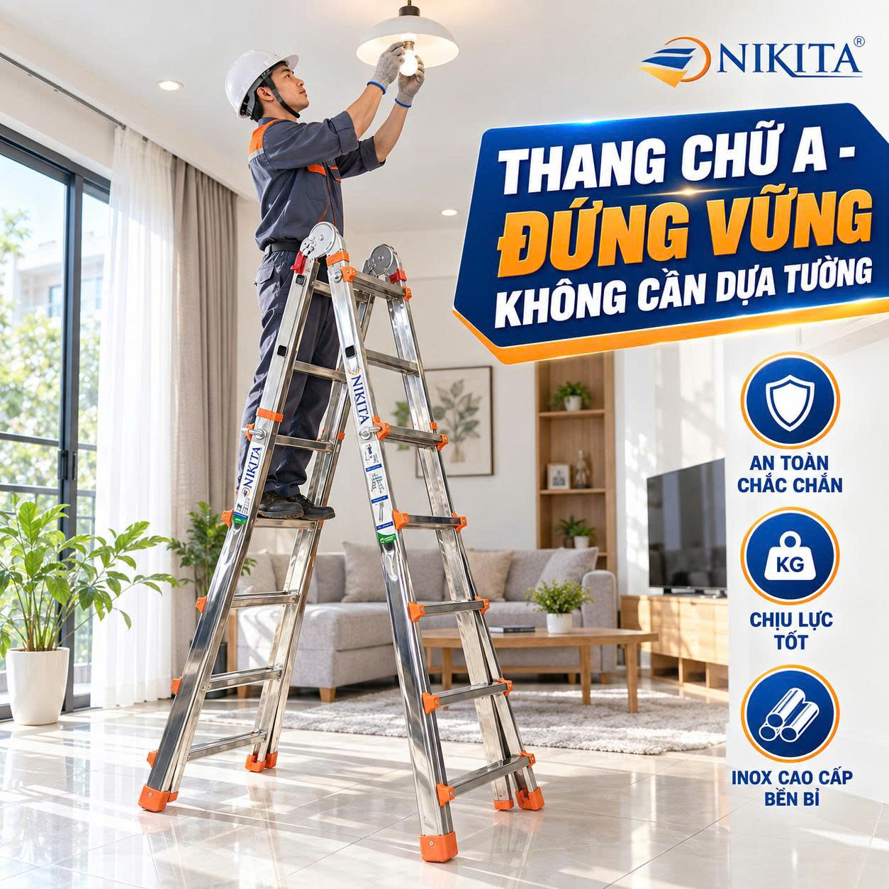 Tính năng Thang Trượt Inox 3
