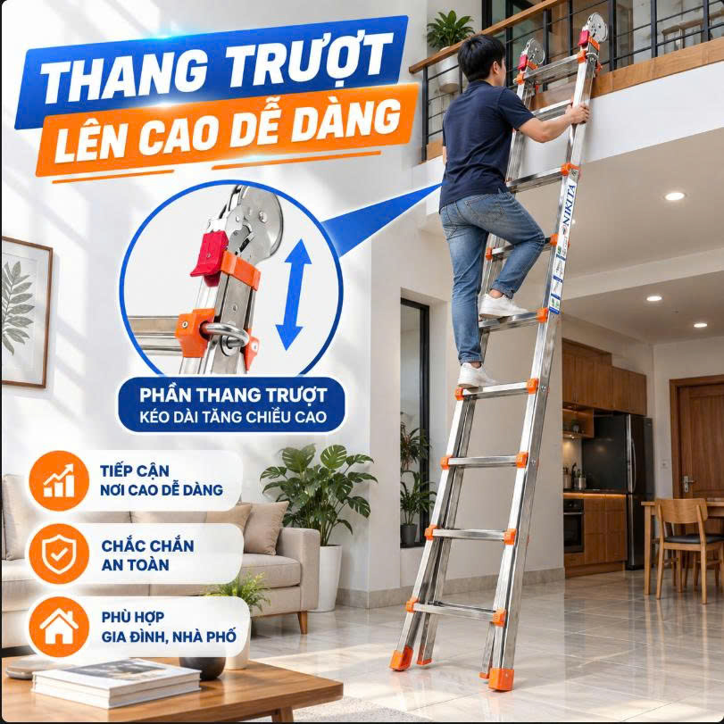 Tính năng Thang Trượt Inox 4