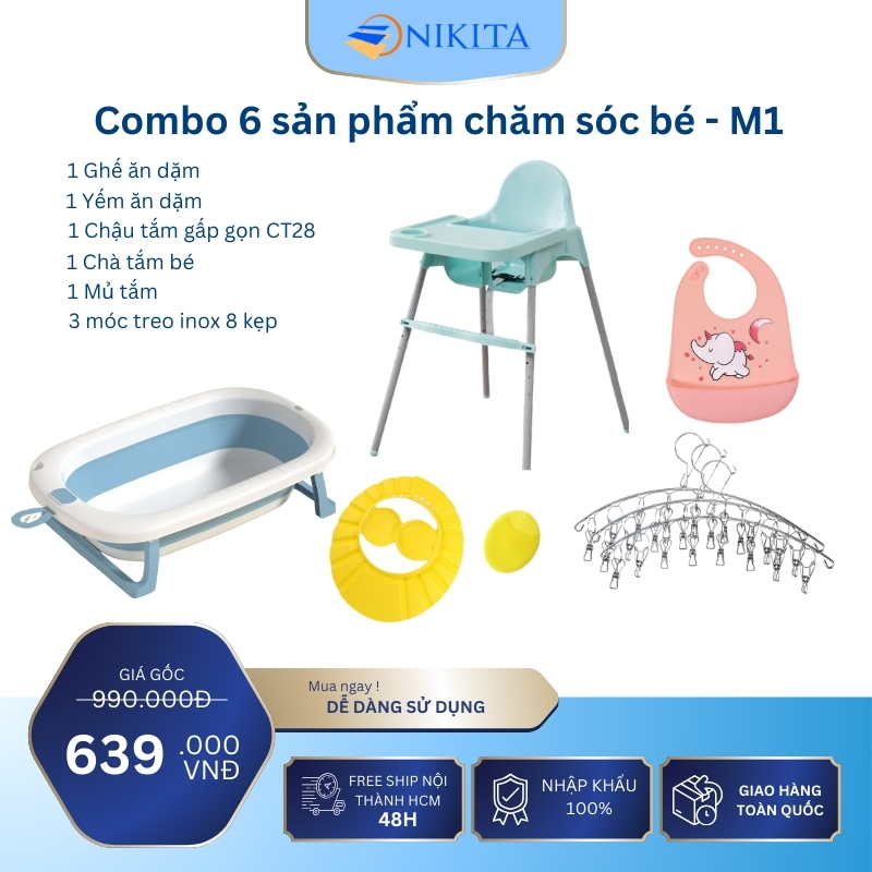 Combo 6 Sản Phẩm Chăm Sóc Cho Bé