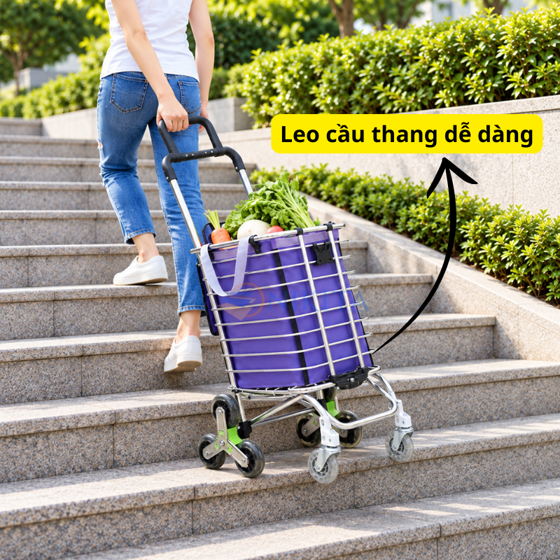 Xe Kéo Đi Chợ Inox Leo Cầu Thang Nikita ST08 3
