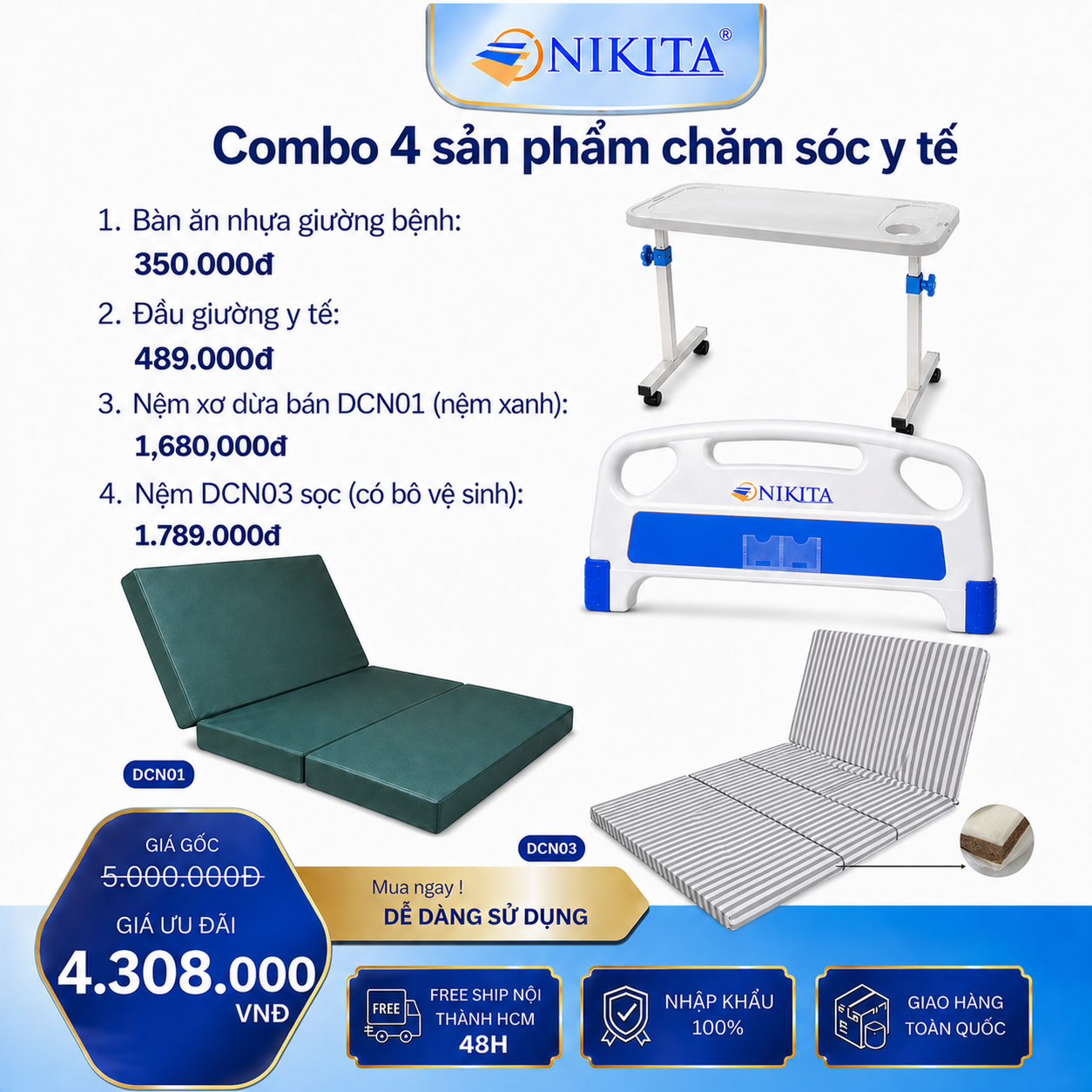 Ảnh đại diện combo phụ kiện giường
