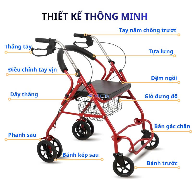 Khung Hỗ Trợ Đi Lại Phục Hồi Chức Năng NKT - KX90 3