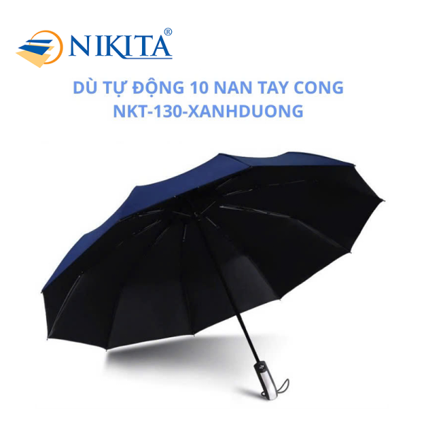 Dù Mini 10 Nan Tay Cong NKT - 130 Màu Xanh Dương