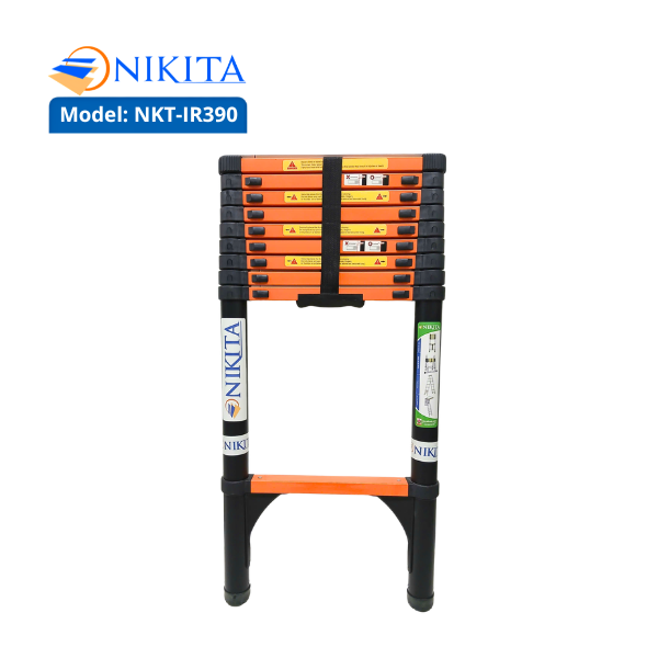 Thang Rút Đơn Bằng Thép IR390 Cao 3.9m – 10 Bậc Chính Hãng, Chắc Chắn