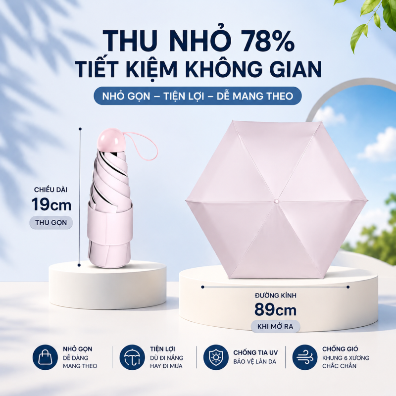 Dù Cơ Dành Cho Trẻ Em Đa Dạng Màu Sắc