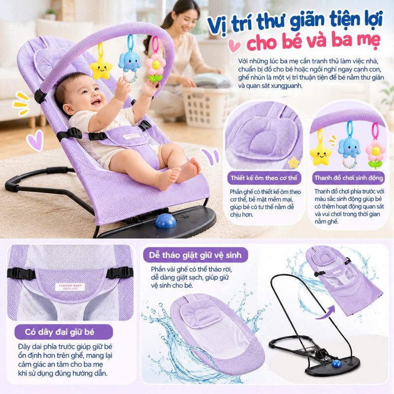 Ghế Nhún Cho Bé Nikita