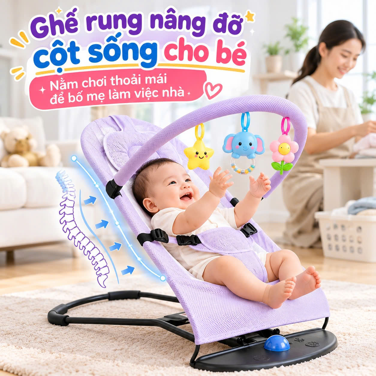 Ghế Rung Cho Bé